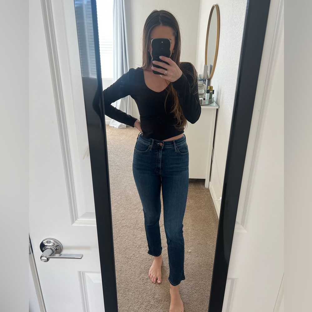 MOTHER The Swooner Rascal Ankle in Hot Springs